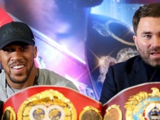 Anthony Joshua és Eddie Hearn